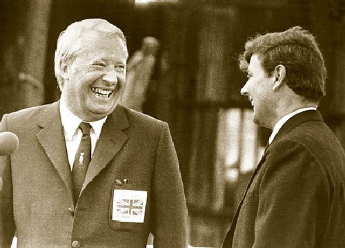 Chay Blyth is welcomed back by British Prime Minister, Edward Heath  © Chay Blyth Archive/PPL